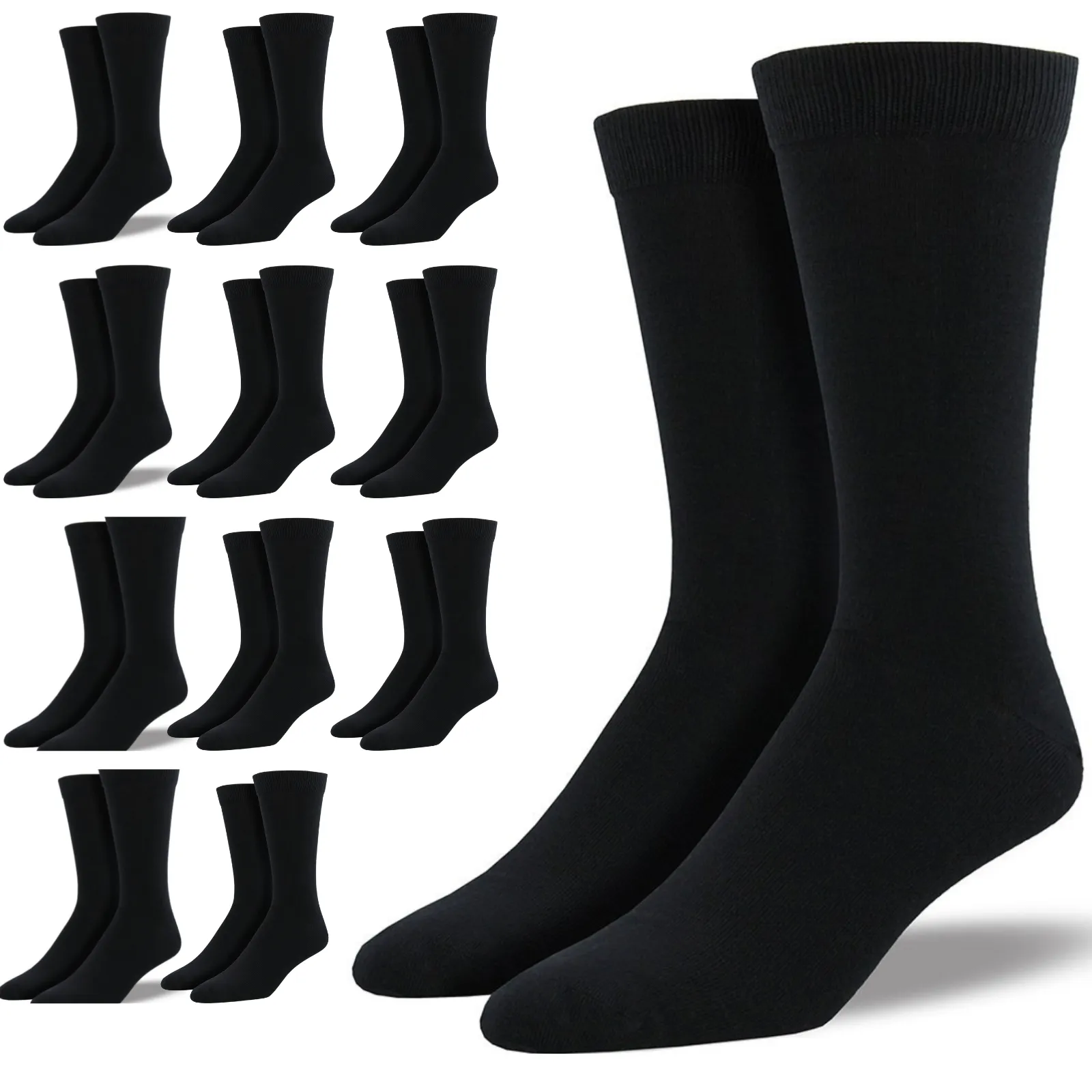 12 Pairs Premium Bamboo Loose Top Socks Diabetic Diabetes Circulation Eco Sox