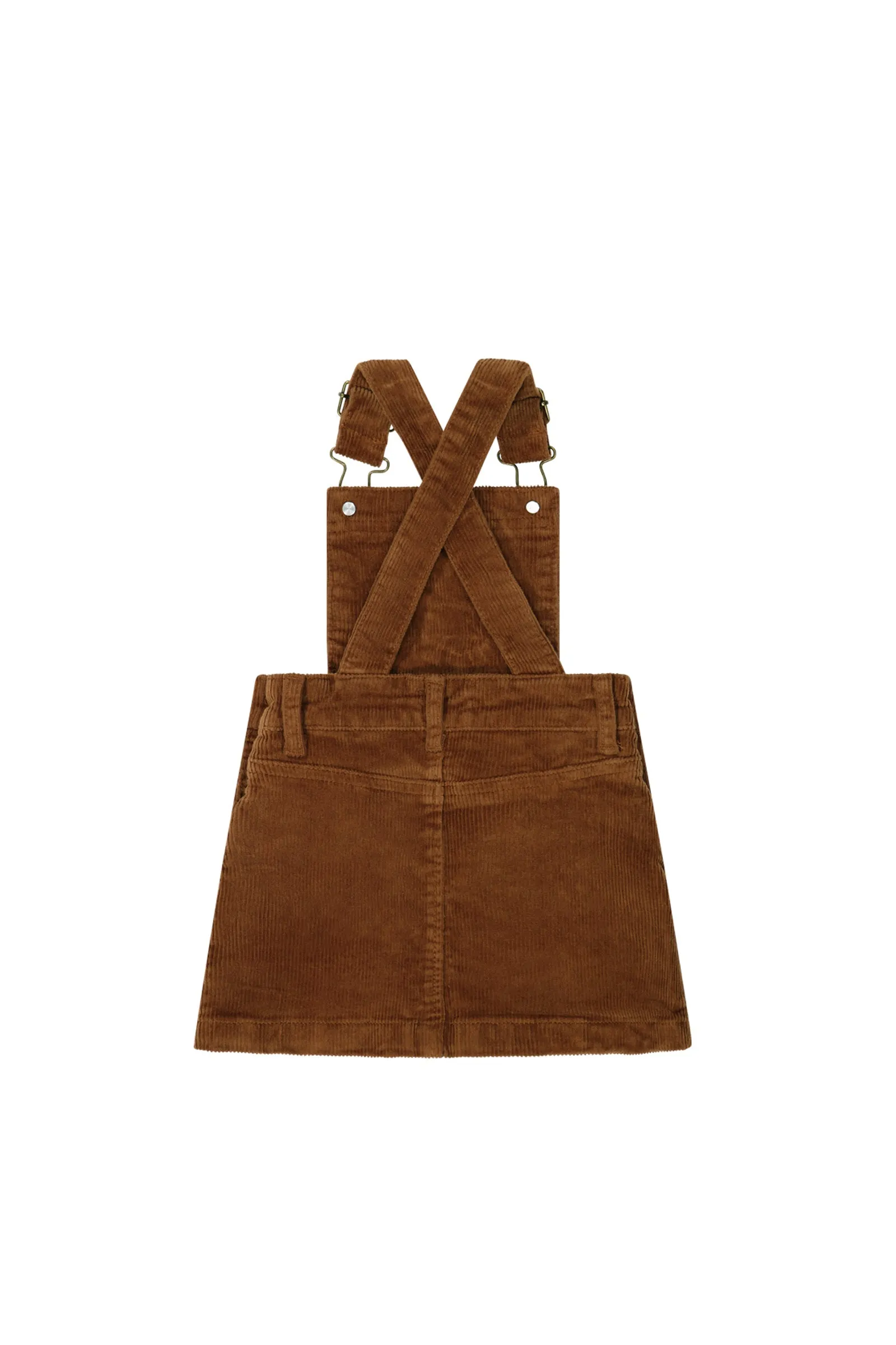 Alexis Cord Overall Dress - Gingerbread