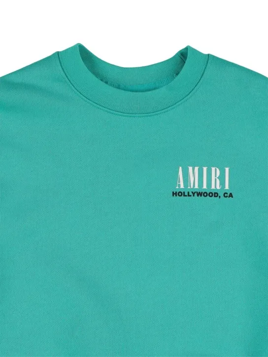 Amiri   Logo print cotton sweatshirt 