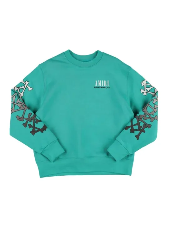 Amiri   Logo print cotton sweatshirt 