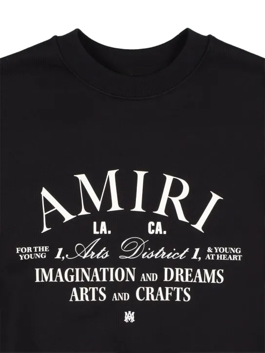 Amiri   Logo print cotton sweatshirt 