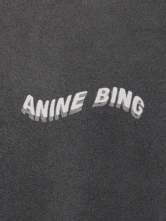 ANINE BING   Jaci logo cotton jersey sweatshirt 
