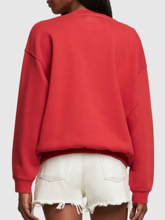 ANINE BING   Jaci logo cotton sweatshirt 