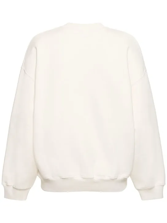 ANINE BING   Jaci monogram cotton blend sweatshirt 