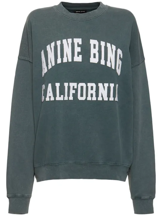 ANINE BING   Miles logo sweatshirt 