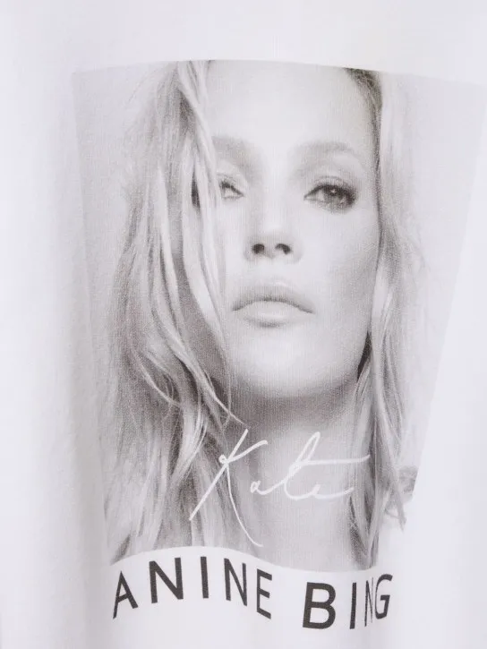 ANINE BING   Ramona Kate Moss cotton sweatshirt 