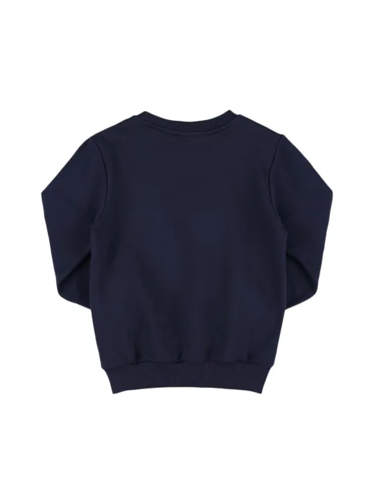 Balmain   Logo cotton crewneck sweatshirt 