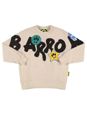 Barrow   Printed cotton crewneck sweatshirt 