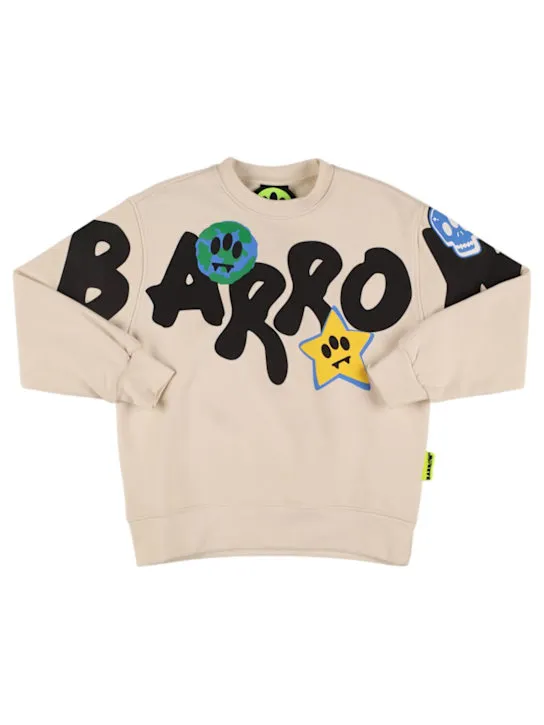 Barrow   Printed cotton crewneck sweatshirt 