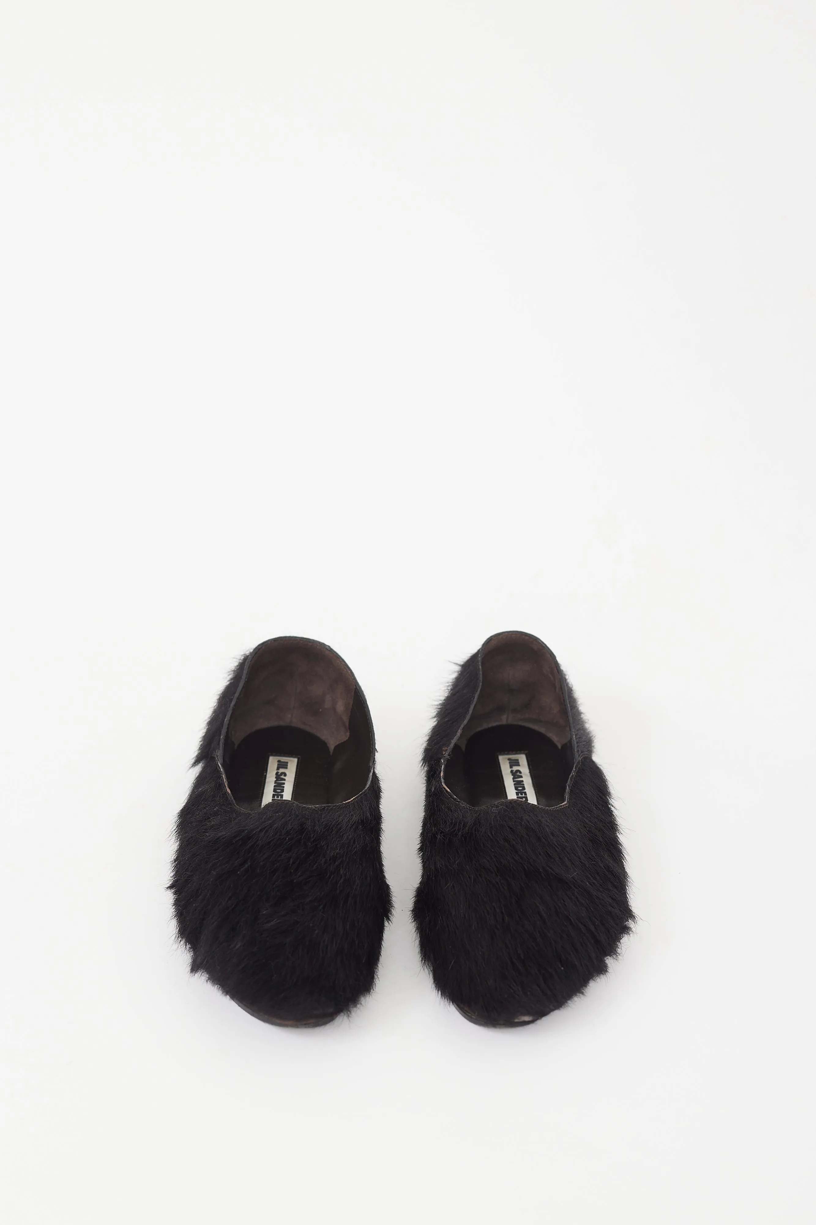 Black Textured Flat