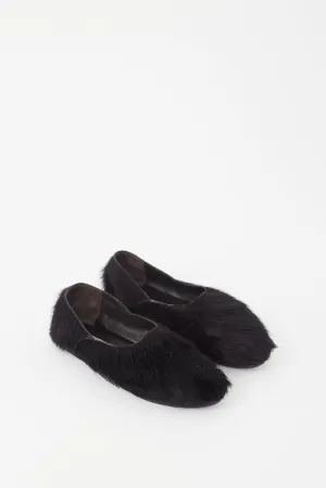 Black Textured Flat