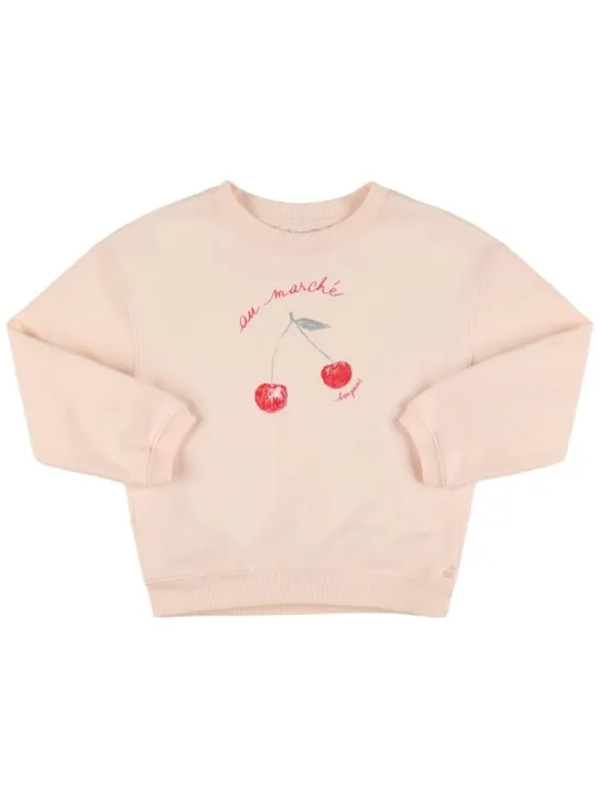Bonpoint   Printed cotton crewneck sweatshirt 