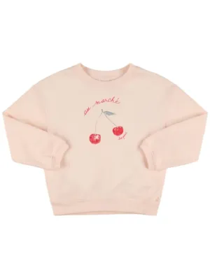 Bonpoint   Printed cotton crewneck sweatshirt 