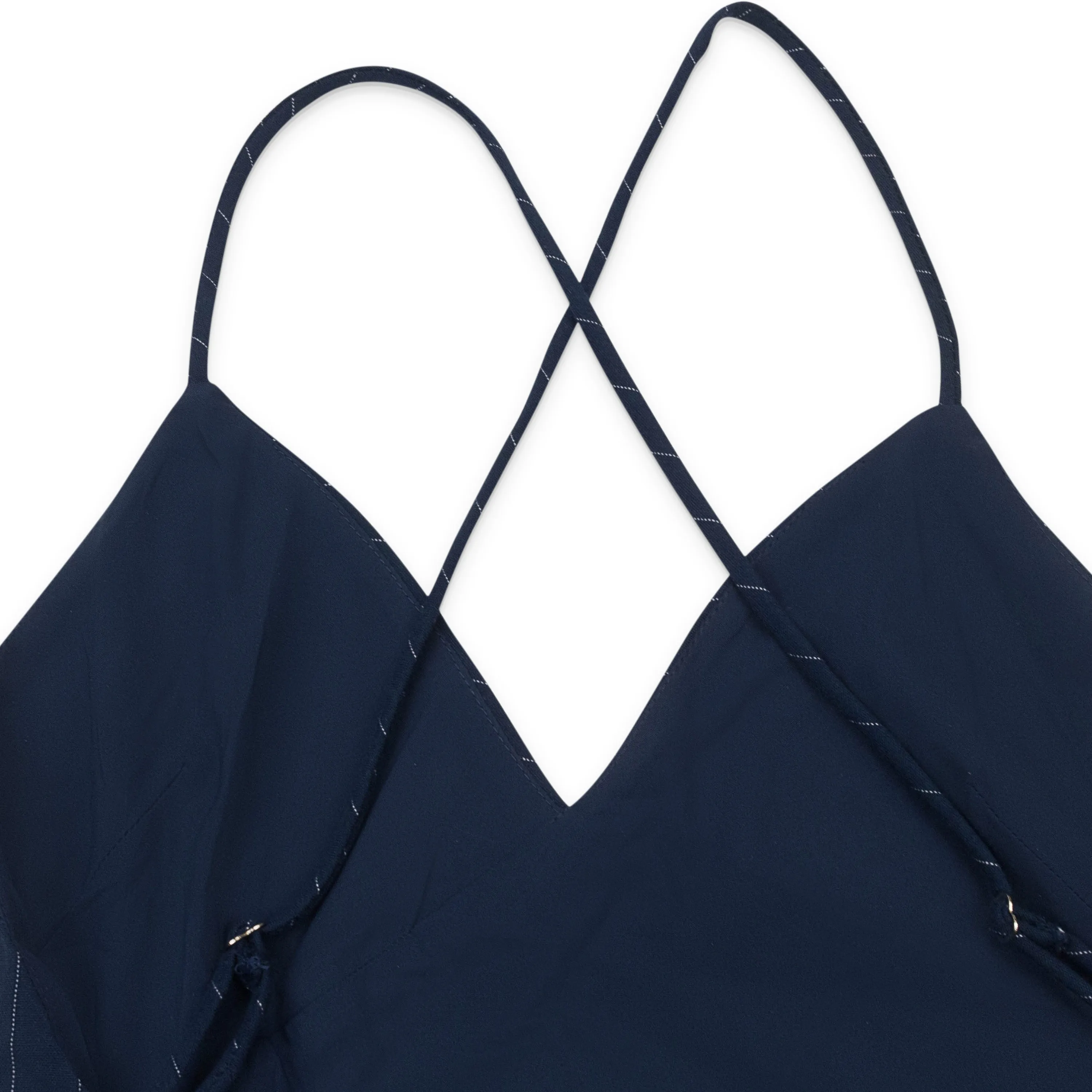 CALLIPYGIAN HIGH TIE NAVY SLIP DRESS