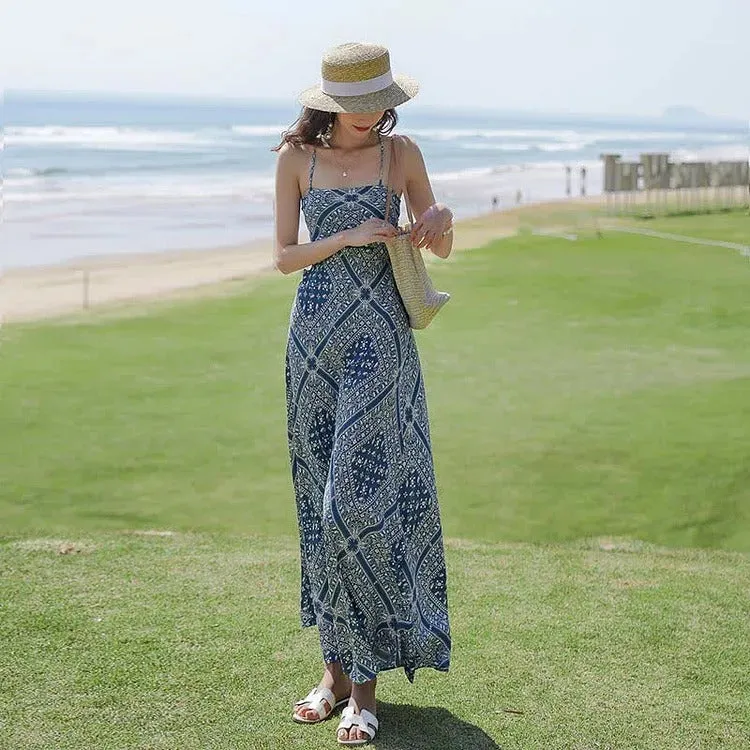 Charming Floral Pattern Two Piece Set in Vintage Style