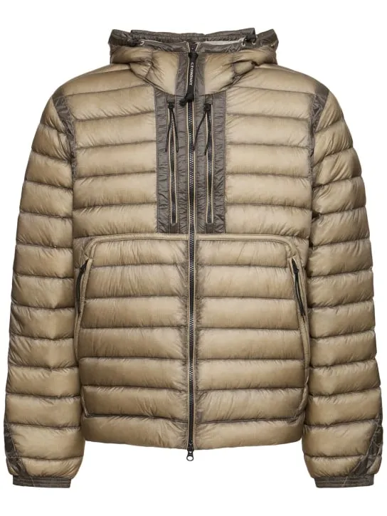 C.P. Company   D.D. Shell goggle down jacket 
