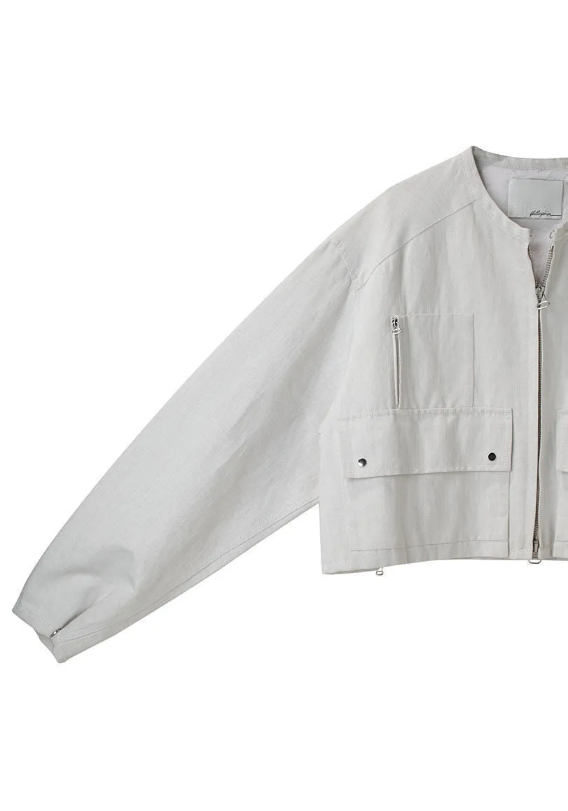 Cropped Oversized Jacket