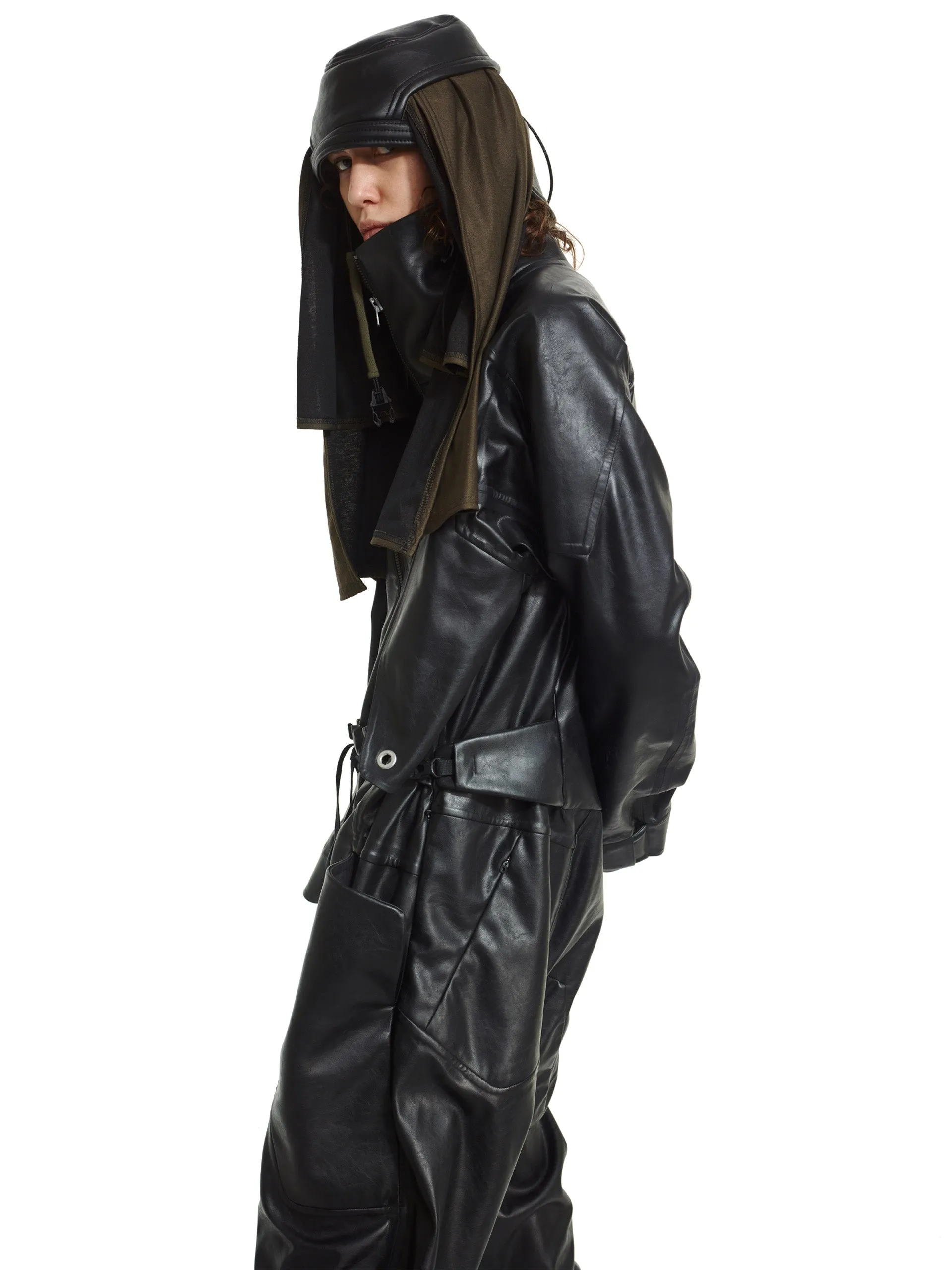 Darkseer's synthetic leather jumpsuit