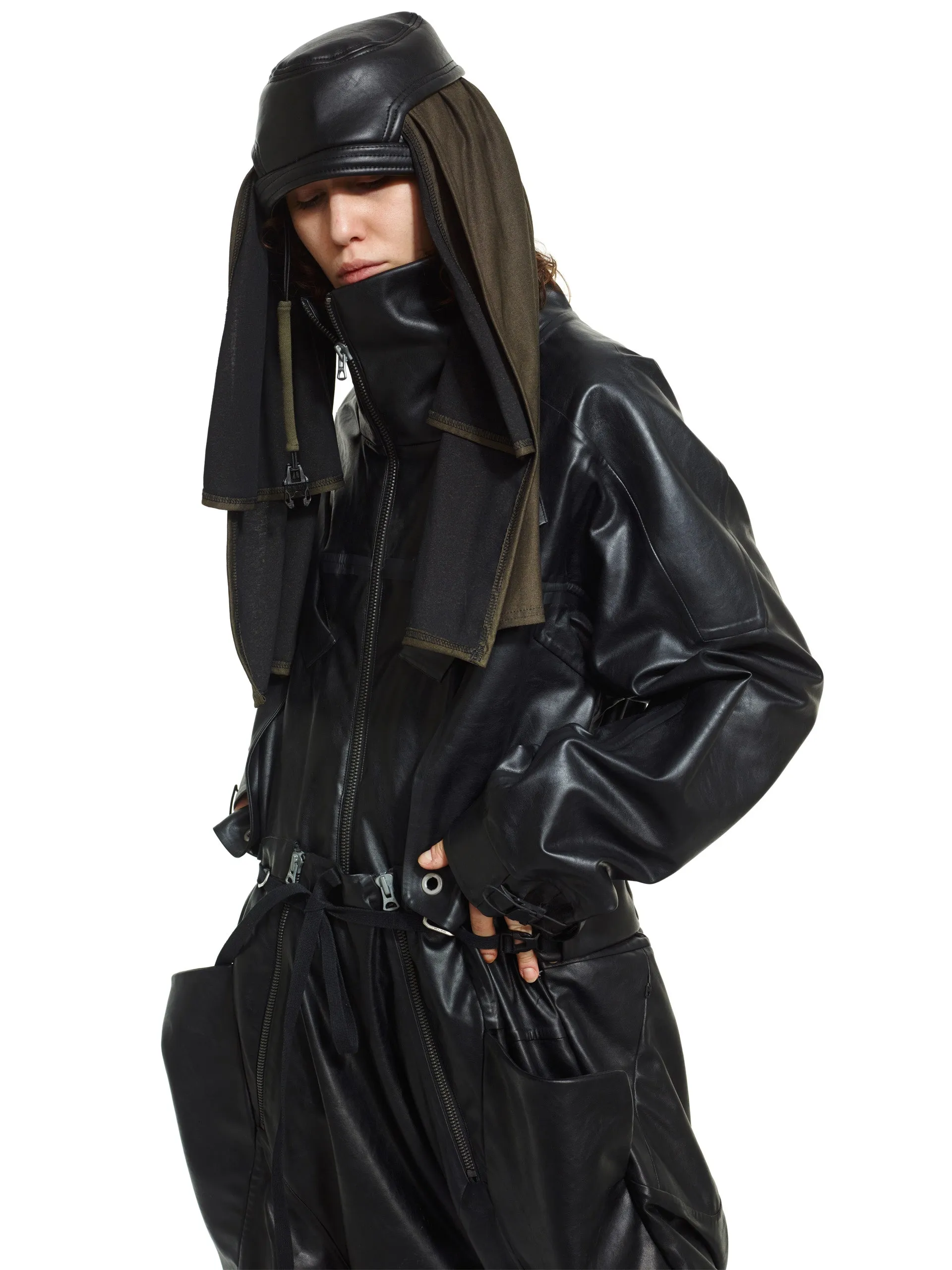 Darkseer's synthetic leather jumpsuit