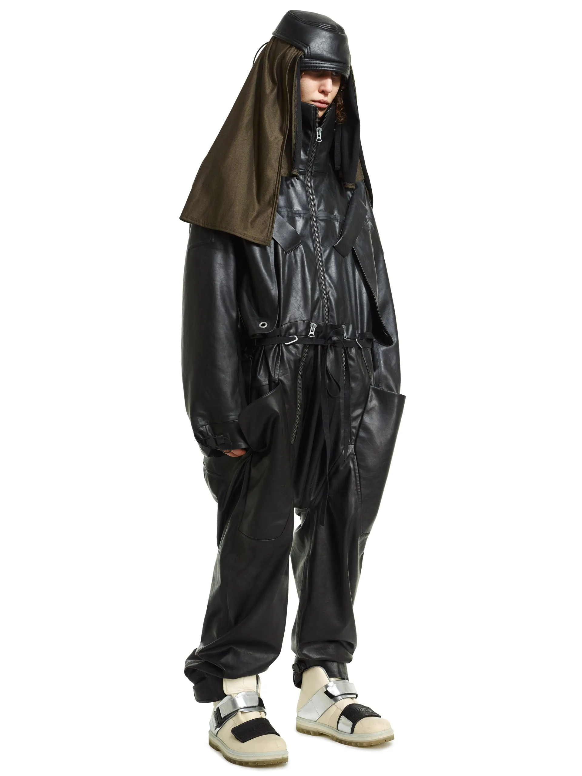 Darkseer's synthetic leather jumpsuit