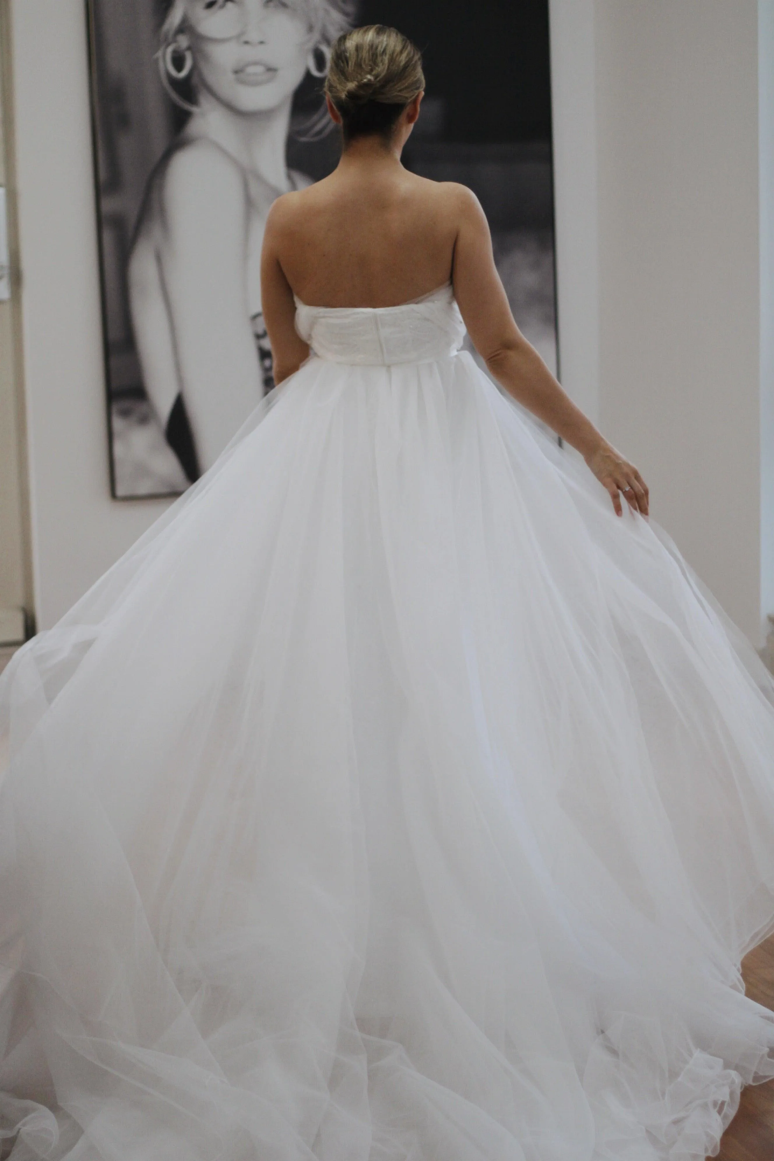 Detachable Bridal Tulle Overskirt