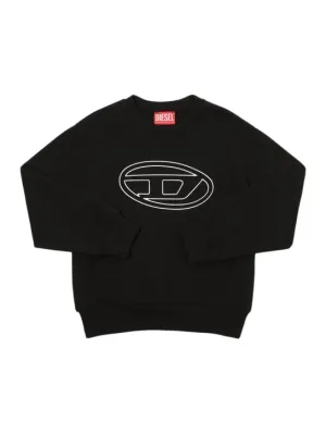Diesel Kids   Cotton crewneck sweatshirt w/logo 