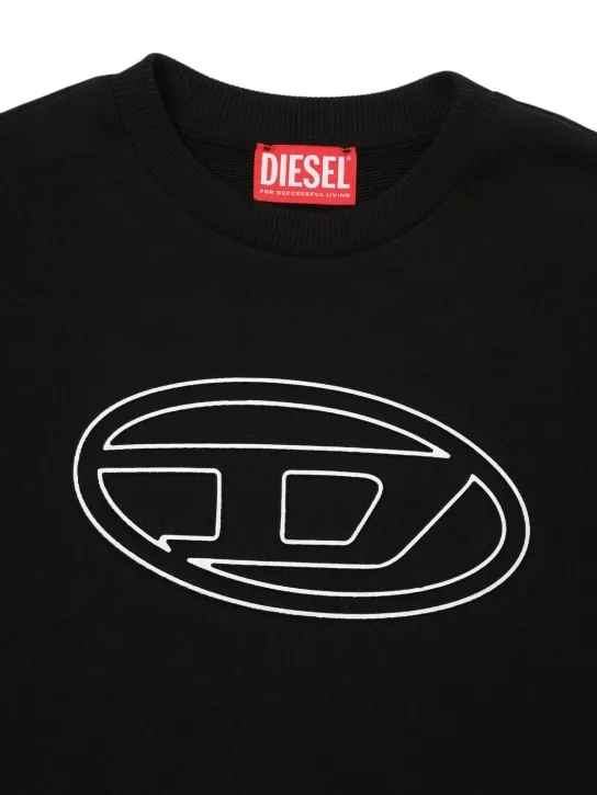 Diesel Kids   Cotton crewneck sweatshirt w/logo 