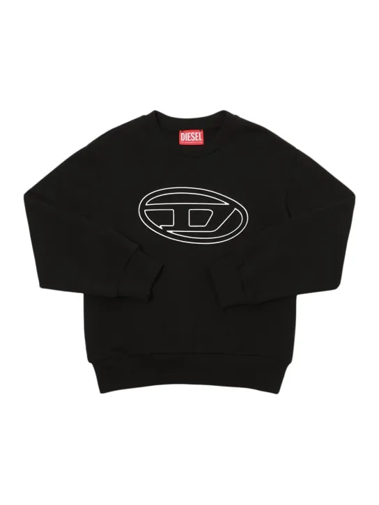 Diesel Kids   Cotton crewneck sweatshirt w/logo 