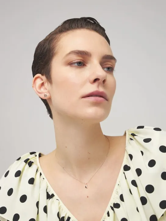 DoDo   9kt Rose gold Mini Moon collar necklace 