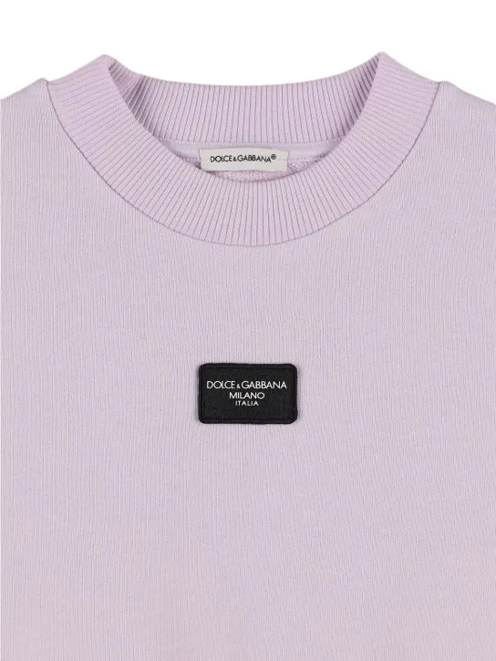 Dolce&amp;Gabbana   Logo cotton crewneck sweatshirt 