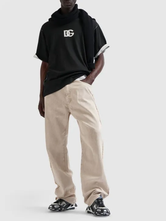 Dolce&amp;Gabbana   Logo cotton jersey t-shirt 