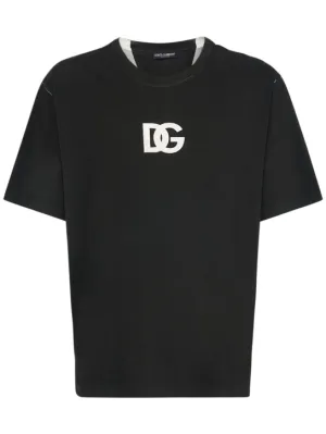 Dolce&amp;Gabbana   Logo cotton jersey t-shirt 