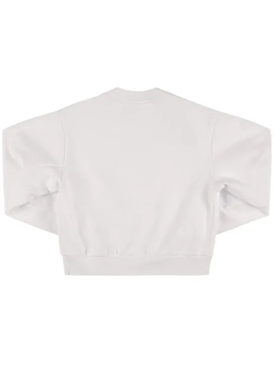 Dolce&amp;Gabbana   Printed logo cotton crewneck sweatshirt 