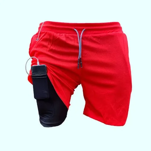 Double Layer Shorts Men