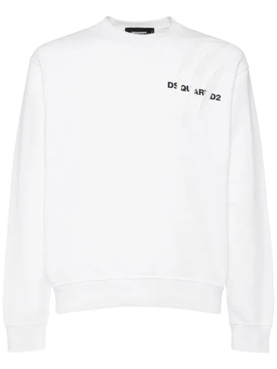 Dsquared2   Cool fit cotton crewneck sweatshirt 