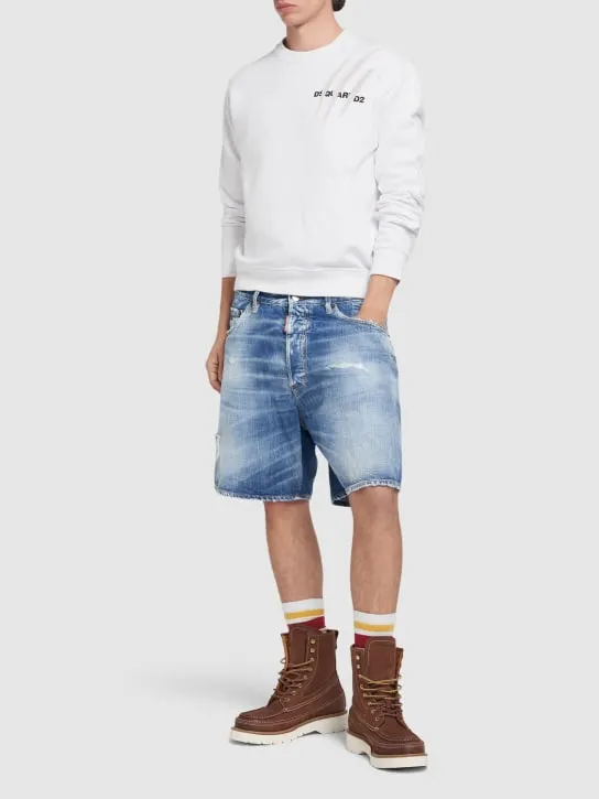 Dsquared2   Cool fit cotton crewneck sweatshirt 