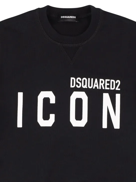 Dsquared2   Icon print cotton sweatshirt 