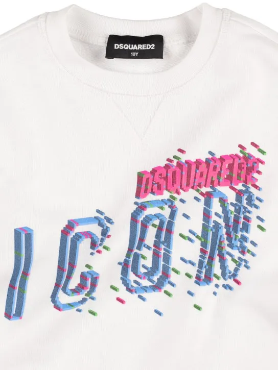 Dsquared2   Icon print cotton sweatshirt 