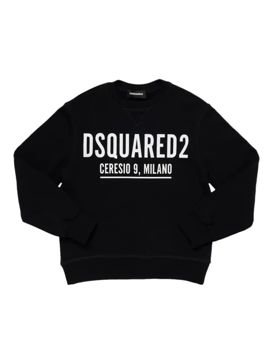 Dsquared2   Logo print cotton sweatshirt 