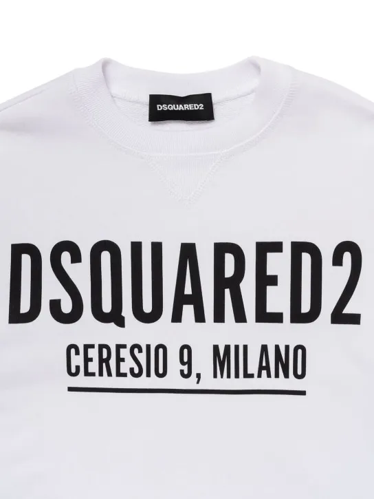 Dsquared2   Logo print cotton sweatshirt 