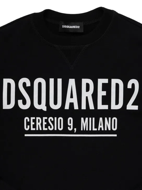 Dsquared2   Logo print cotton sweatshirt 