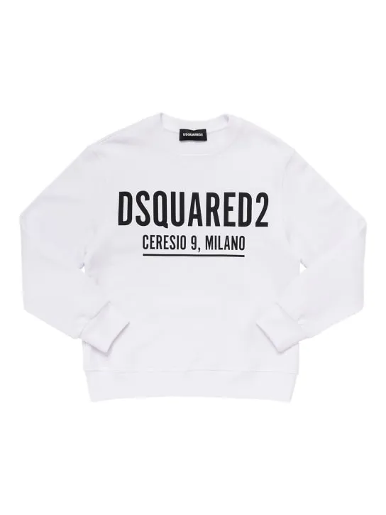 Dsquared2   Logo print cotton sweatshirt 