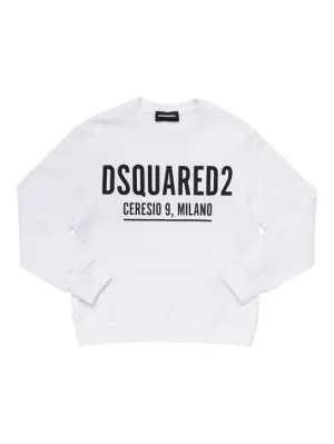 Dsquared2   Logo print cotton sweatshirt 