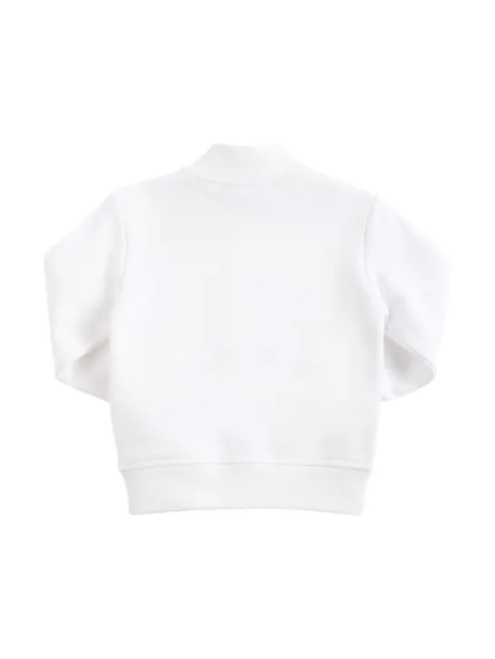Dsquared2   Logo print zip-up cotton sweatshirt 