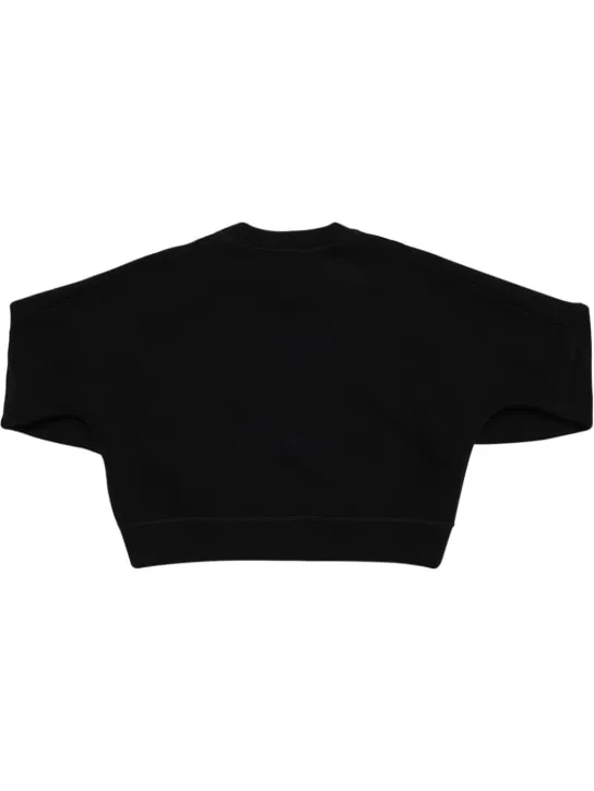 Dsquared2   Rubberized logo cotton sweatshirt 