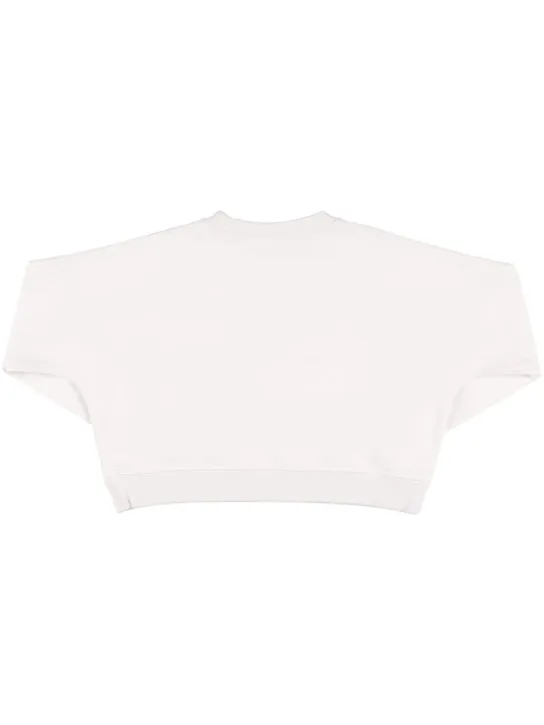 Dsquared2   Rubberized logo cotton sweatshirt 