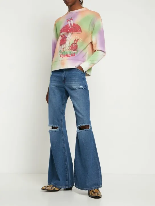 EGONlab   Eat Me tie dye cotton jersey sweatshirt 