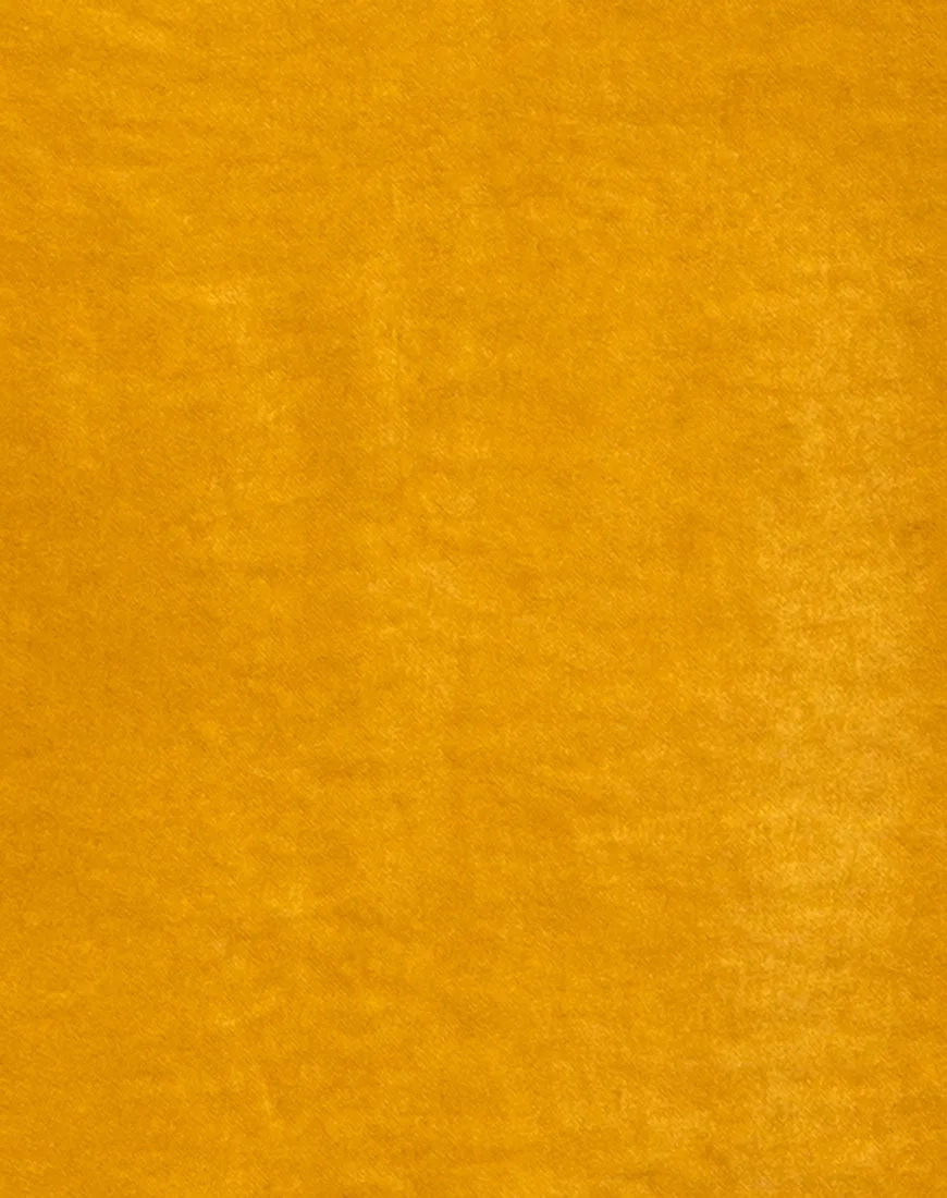 Emilia Slip Dress in Satin Turmeric