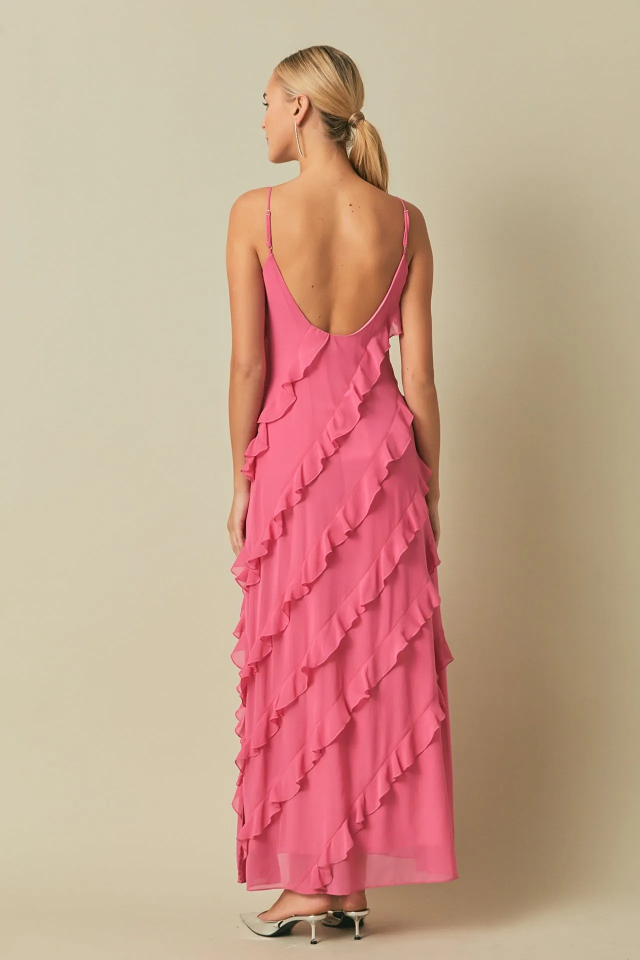 Endless Rose - Slip Ruffled Dress