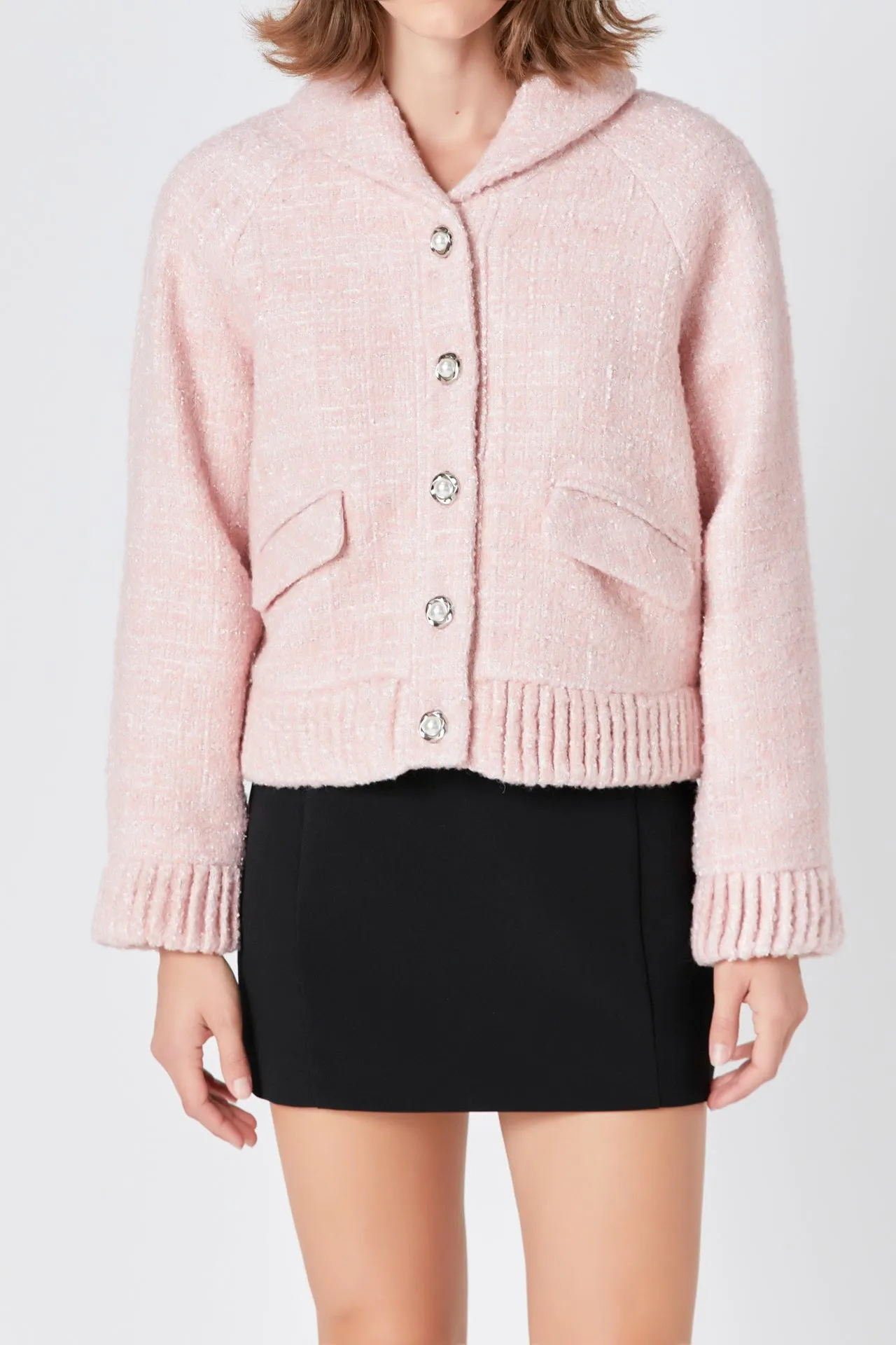 Endless Rose - Tweed Collared Jacket